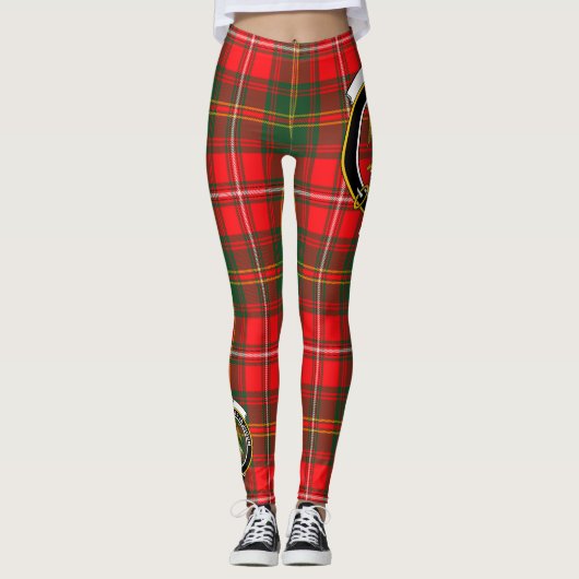 Leggings Ecosse Clan Hay Crest moderne Tartan Femmes (Devant)