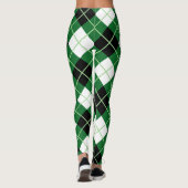 Leggings Ecosse Clan Jacquard Diagonal Diamond Tartan Femme (Dos)