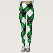 Leggings Ecosse Clan Jacquard Diagonal Diamond Tartan Femme (Devant)