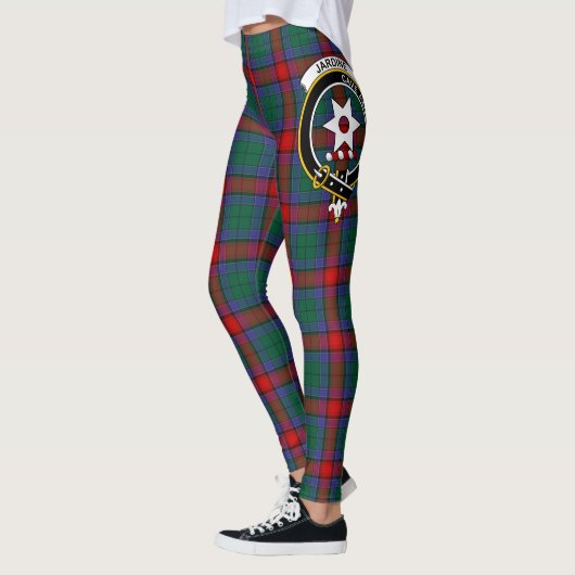 Leggings Ecosse Clan Jardine robe Crest Tartan Femmes (Gauche)