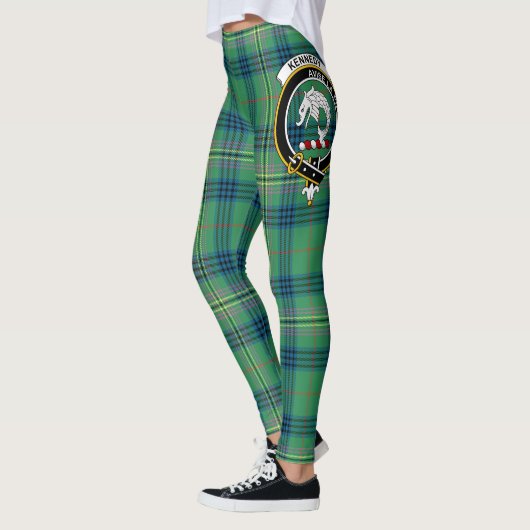Leggings Ecosse Clan Kennedy Ancienne Crest Tartan Femmes (Gauche)