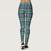 Leggings Ecosse Clan Leslie Chasse Femmes Tartan Anciennes (Dos)