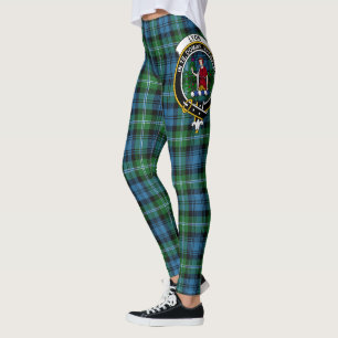 Leggings Ecosse Clan Lyon Chasse Crest Tartan Femmes
