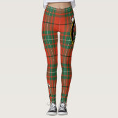 Leggings Ecosse Clan MacAulay Ancienne Crête Tartan Femmes (Devant)