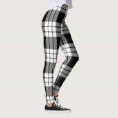 Leggings Ecosse Clan MacFarlane Tartan noir et blanc femmes (Droite)