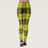 Leggings Ecosse Clan MacLachlan Crête jaune Tartan Femmes (Dos)