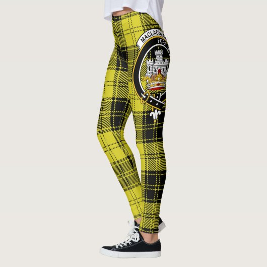 Leggings Ecosse Clan MacLachlan Crête jaune Tartan Femmes (Gauche)
