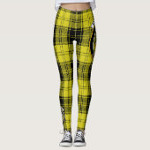 Leggings Ecosse Clan MacLachlan Crête jaune Tartan Femmes (Devant)
