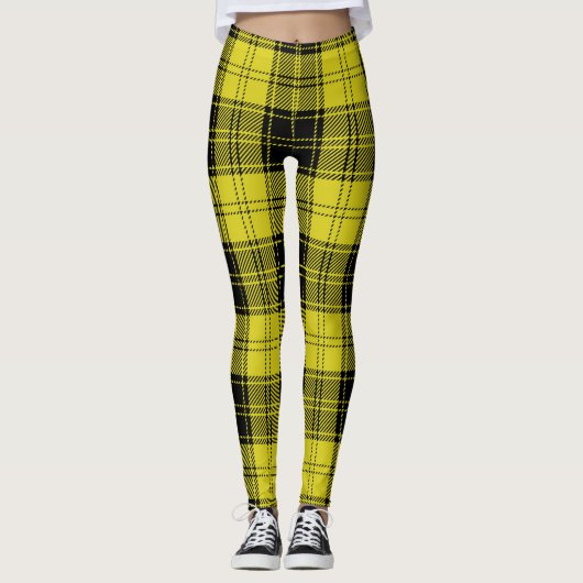 Leggings Ecosse Clan MacLachlan Tartan Jaune Femmes (Devant)