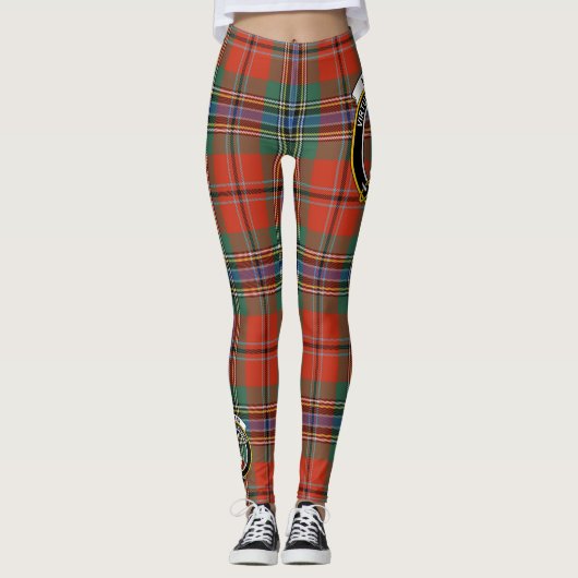 Leggings Ecosse Clan MacLean De Duart Crest Tartan Femmes (Devant)