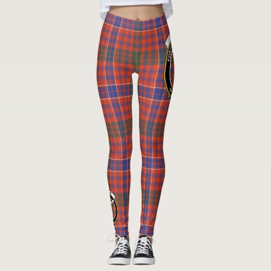 Leggings Ecosse Clan MacRae Ancienne Crest Tartan Femmes (Devant)