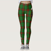 Leggings Ecosse Clan Maxwell Chasse Crest Tartan Femmes (Devant)