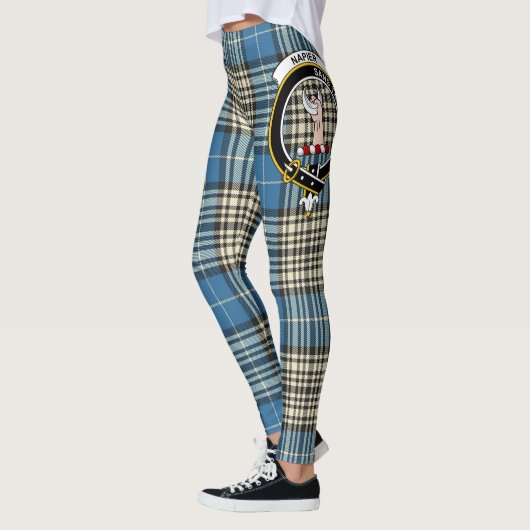Leggings Ecosse Clan Napier Ancienne Crête Tartan Femmes (Gauche)