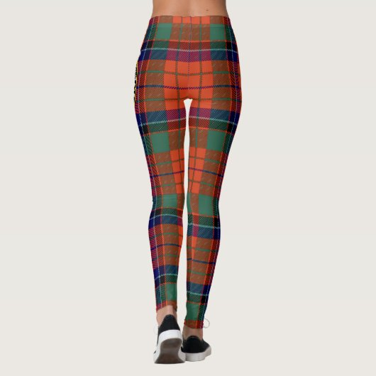 Leggings Ecosse Clan Nicolson Ancienne Crest Femmes Tartan (Dos)