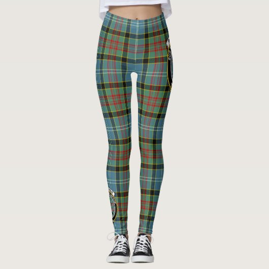 Leggings Ecosse Clan Porterfield Crest Tartan Femmes (Devant)