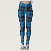 Leggings Ecosse Clan Ramsay Bleu Ancien Crest Tartan (Devant)