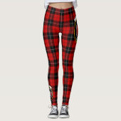 Leggings Ecosse Clan Ramsay Red Crest Tartan Femmes (Devant)