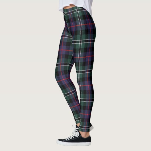 Leggings Ecosse Clan Rose Chasse Femmes Tartan Modernes (Gauche)