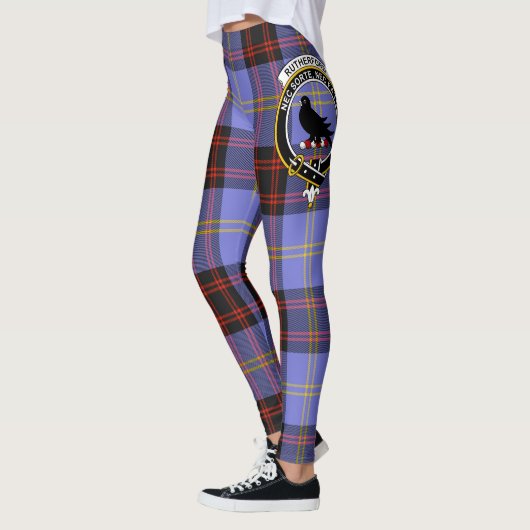 Leggings Ecosse Clan Rutherford Crest Tartan Femmes (Gauche)