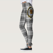 Leggings Ecosse Clan Sandilands Gris Crest Tartan Femmes (Gauche)