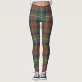 Leggings Ecosse Clan Shaw Green Femmes Tartan Moderne (Devant)
