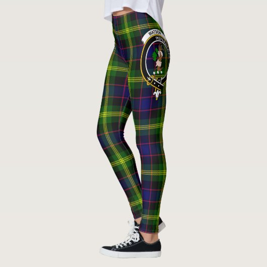 Leggings Ecosse Clan Watson Moderne Crest Tartan Femmes (Gauche)