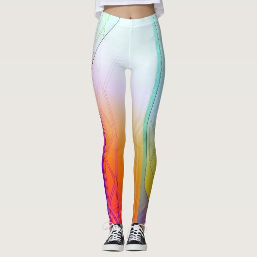 Leggings Écran Holographique Neo Phantom Sci-Fi (Devant)