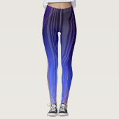 Leggings Écran Holographique Océan Blue Sci-Fi (Devant)