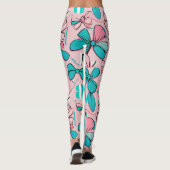 Leggings Écran rose pastel chic pour la Saint-Valentin (Dos)