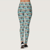 LEGGINGS ÉCRASEMENT DES VAGUES DE L'OCÉAN (Dos)