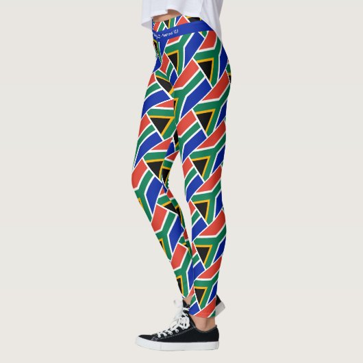 Leggings Écriture AFRIQUE DU SUD EXÉCUTEZ VOTRE COURSE Pers (Gauche)