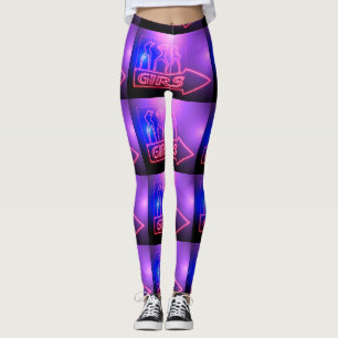 Leggings Écrivez les filles roses de Neon Thunder_Cove