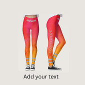 Leggings Écrivez votre texte l Exercice de performance prof