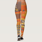 Leggings Écureuils de jardin : Scène animal lunaire (Dos)