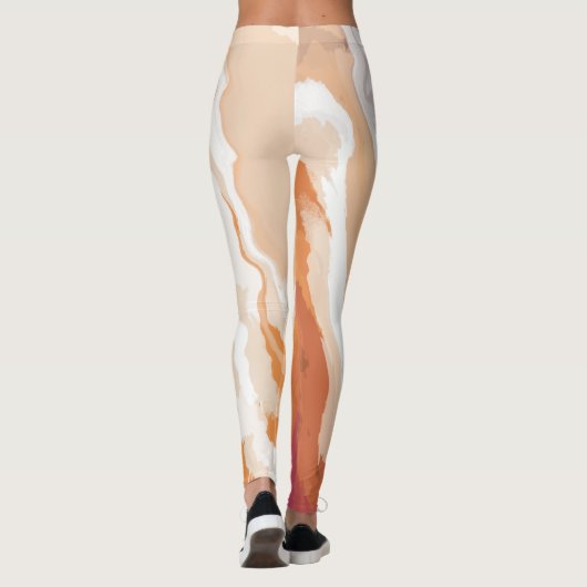 Leggings Édition Abstraite Pastel Paint Ginger Foam (Dos)