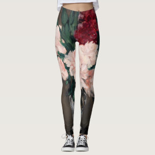 Leggings Edouard Manet - Vase de Pivoines sur Petit Piédouc