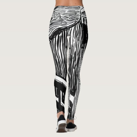 Leggings Edvard Munch - La lithographie de cri (Dos)