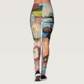 Leggings Edvard Munch - Rive avec Maison Rouge (Dos)