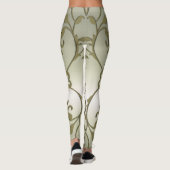 Leggings Effet amincissant des Feuilles d'olive (Dos)