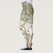 Leggings Effet amincissant des Feuilles d'olive (Gauche)