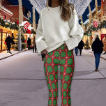 Leggings Effet Carreaux de Noël Plaids<br><div class="desc">Cet effet Plaids in Tiles sur le thème de Noël a l'air si festif,  si chaleureux et joli! Idéal pour porter avec un Top Festive et prêt à faire la fête !</div>