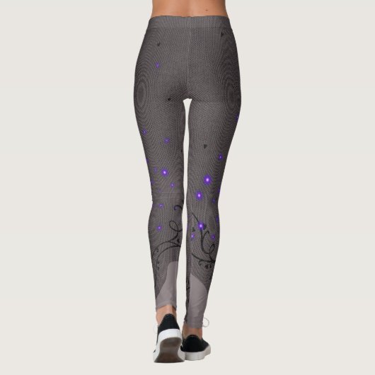 Leggings Effet de luciole violette Lacey (Dos)