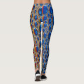 Leggings Effet de peau d'animal abstrait de conception (Dos)