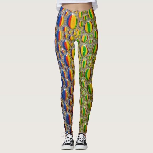 Leggings Effet de peau d'animal abstrait de conception (Devant)