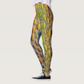 Leggings Effet de peau d'animal abstrait de conception (Gauche)
