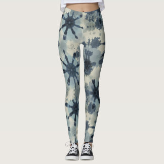 Leggings Effet de teinture de goujon désossé Motif transpar