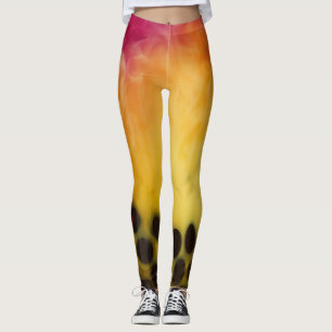 Leggings Effet de thé bulle cool photo couleurs abstraites