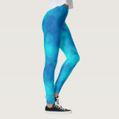 Leggings Effet nuage tempête élégant bleu (Droite)