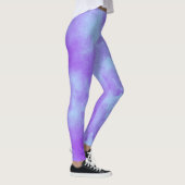 Leggings Effet nuage tempête élégant bleu violet (Droite)