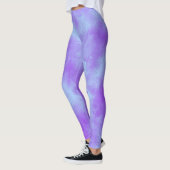 Leggings Effet nuage tempête élégant bleu violet (Gauche)